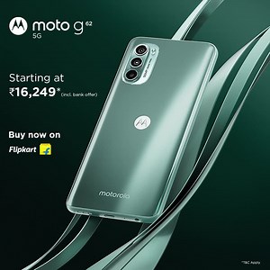 333K views · 162 reactions | Experience the #UnstoppableYou with the speed of True 5G with 12 5G Bands, SnapdragonTM 695G with 6/8GB RAM, smooth 120Hz FHD+ 6.5” Display with Dolby Atmos® stereo speakers & more! Get the all-new #motog62 starting at ₹16,249* (incl. bank offer). Sale is live on Flipkart! | Motorola | Facebook