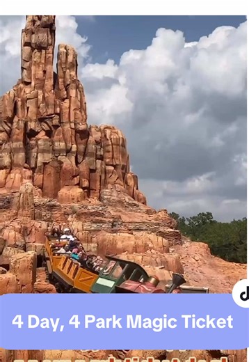 Disney just announced a 4-Day, 4-Park Magic Ticket starting at $109 per day. This ticket lets guests visit each of the four Walt Disney World theme parks one time and is available for select travel dates between May 26 and October 3, 2026. Which park would you visit first? #waltdisneyworld #disneyworld #disneyvacation #disney #familytravel