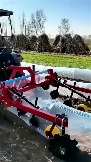 New Agricultural Mulch Film Machine Demo, Time and Labor Saving!