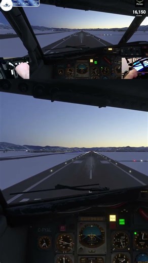 Landing the FSS 727-200 into kjac #msfs2024 #landing #shorts