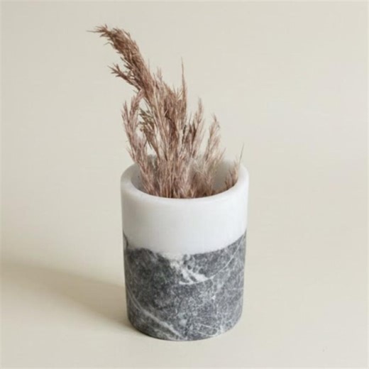 Natural Marble Vase – Handcrafted - Etsy