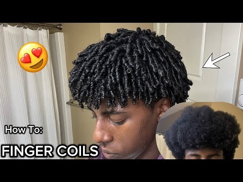 How To Get Curls With Finger Coils For Men (ALL HAIR TYLES)