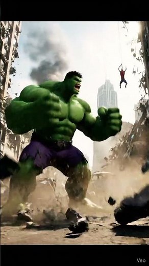 Hulk vs Spider-Man fight#shortvideo
