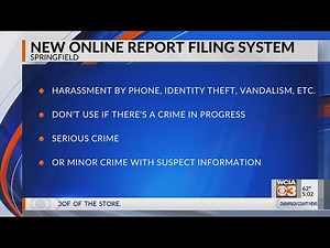 Springfield Police announce new online report filing system