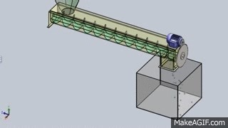 Solidworks Motion Screw Conveyor on Make a GIF