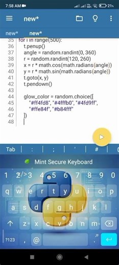Rangoli #python #rangoli #art #design #shorts #short video