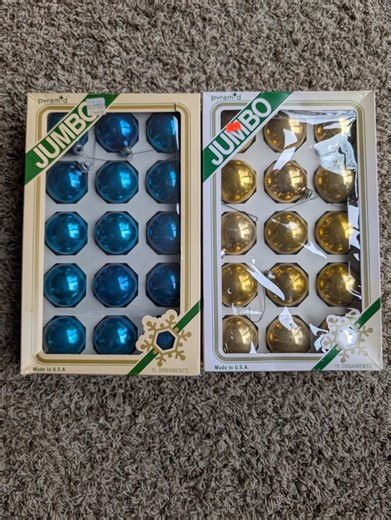 Vintage Jumbo Pyramid Glass Christmas Ornaments – Set of 15, Original Box - Etsy Canada