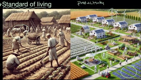 Productivity: effects on standard of living