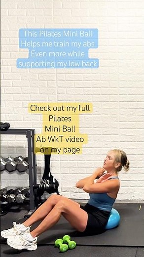 Let’s work On Our AbS & support low back | Pilates Mini Ball Ab Series #pilatesstrong #miniball
