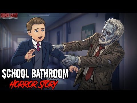 School Bathroom Ghost Story | Darawni Cartoon Kahani