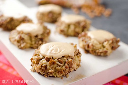 Salted Caramel & Pecan Thumbprint Cookies