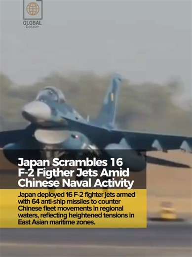 Japan Scrambles F-2 Jets Amid Chinese Fleet Activity