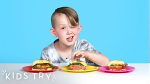 Check out the #HiHoKids try Beyond Burgers and Impossible Burgers on Kids Try! Sponsor this series: http://bit.ly/2zHRmik | Kids Try