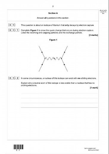 AQA A LEVEL PHYSICS PAPER 1 QUESTION PAPER 2025 (7408/1)