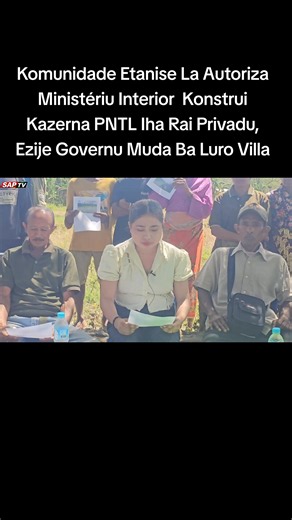 Komunidade Etanise la autoriza konstrui kazerna PNTL iha rai privadu