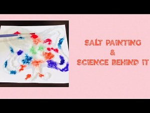 Salt Painting & Science Behind it / Fun & Easy Science Experiment for Kids