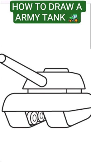 How To Draw a Army Tank
