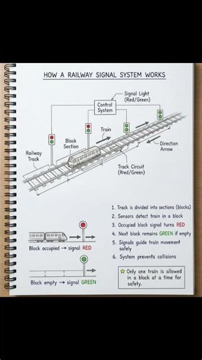 How a railway signal system works?