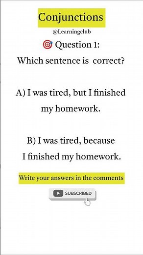 Conjunction quiz| 🧠 90% of learners get at least one of these wrong.