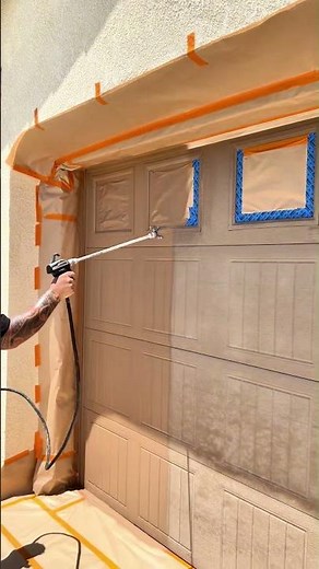 The Secret To A Flawless Garage Door Finish (Pro Technique) 🎨 #shorts