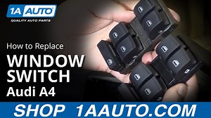 How to Replace Master Power Window Switch 2002-08 Audi A4