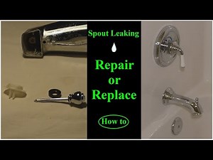 Fix a LEAKING BATHTUB Faucet SPOUT - Made EASY for Beginners!
