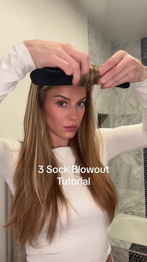 Overnight Blowout with Socks: Make Your Style Last ALL Week