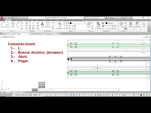 AutoCAD: Comando INSERT: insertar un dibujo dentro de otro como BLOQUE