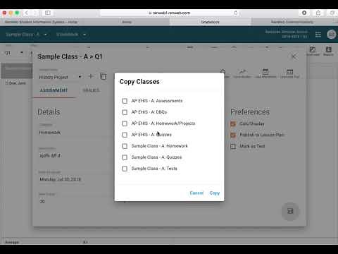 RenWeb Tutorial Attendance, Gradebook, Lunch, Communication