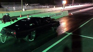 Drag Car Tries to Take Flight