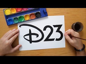 How to draw a D23 logo - The Official Disney Fan Club