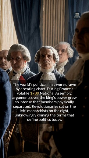 13K views · 101 reactions | The world's political lines were drawn by a French seating chart in 1789. #history #worldhistory #historyfacts | Intriguing Archaeology | Facebook