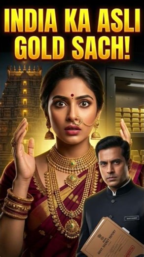 India ka Asli Gold Sach 😳 | 25,000 Ton Gold Hidden Reality!#factvideo #facts #shorts #documentary