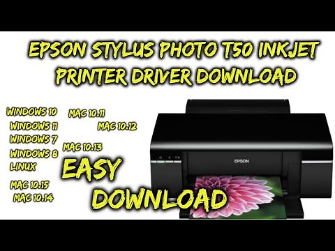 Epson Stylus Photo T50 inkjet printer Driver Download