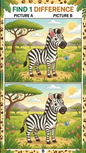Can you Find the Differents on Zebras ?