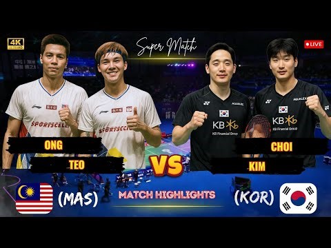 Super match 🔴 Ong/Teo (MAS) vs Choi/Kim (KOR) Singapore Open Badminton