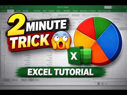 👉 “Sirf 2 Minute me Pie Chart banana seekho | Excel Tutorial ''😱