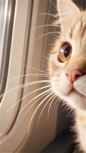 Milo Flying on an Airplane ✈️🐱#shortsfunny