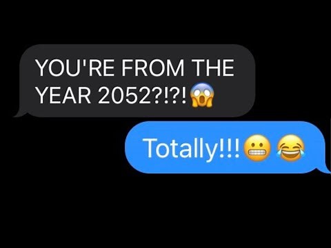 I TIME TRAVELED!!!😱 *Texting Random Numbers!*