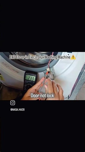 𝙀40 𝙀𝙧𝙧𝙤𝙧 𝙞𝙣 𝙀𝙡𝙚𝙘𝙩𝙧𝙤𝙡𝙪𝙭 𝙒𝙖𝙨𝙝𝙞𝙣𝙜 𝙈𝙖𝙘𝙝𝙞𝙣𝙚? #electrolux