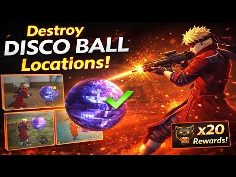 How To Destroy Disco Ball 20 Times In Free Fire | Destroy Disco Ball location Free Fire