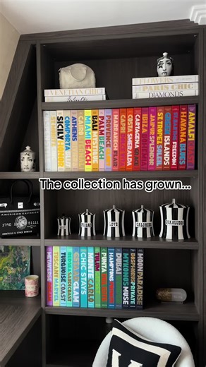 I may or may not have forgotten to post as new ones have come out and there have been quite a few! Lake como is missing from the shelf as is on display in my room, but let me know which you want to see next! P.s dont judge the shelf styling or the colour gradient - your girl needs help . Xx #assouline #assoulinebooks #travel #homedecor #homeware #coffeetablebook