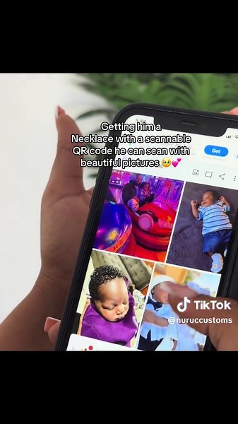 Unique Necklace Gift Idea with QR Code