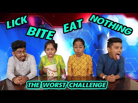 EXTREME LICK , BITE, EAT OR NOTHING CHALLENGE ! || #SNEHOLIC