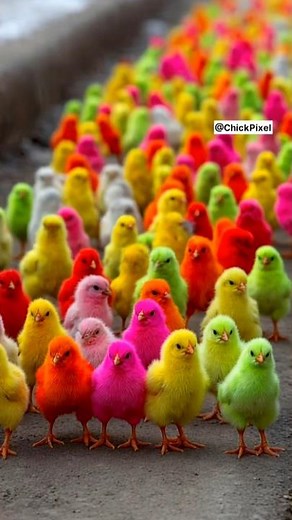 WOW! Colorful Chick Melt Your Heart 🐥🌈 Cutest Baby Chicks Ever #birds #adorablechicks #chicks