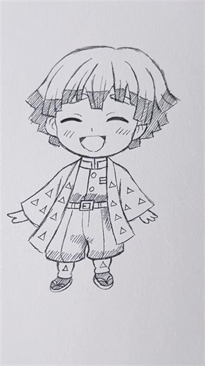 Cute Zenitsu drawing #art #drawing #animedrawing #zenitsudrawing #demonslayerdrawing #speeddrawing
