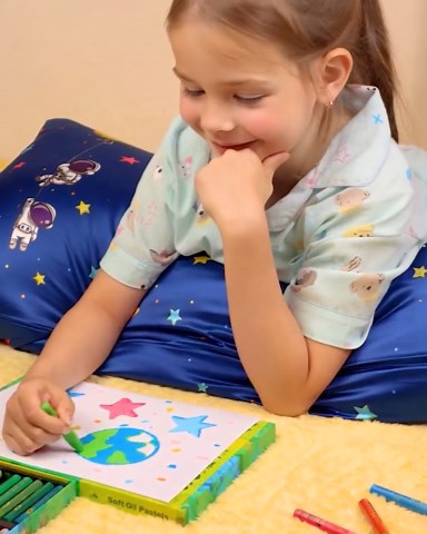 Miss Adola Kids Body Pillow Cover with Zipper - 20x54 Inch Long Silk Pillowcase for Kids Boys Girls Teens Soft Decorative Bed Large Cute Cartoon Body Pillow Sham for Hair and Skin, PK Castle