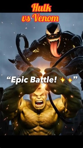 HULK vs VENOM 💥 The Strongest Monster Wins?! #shorts