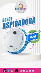 ¡Libérate de la limpieza diaria! 🤖 Con el Robot Aspirador 3 en 1, olvídate de pasar horas limpiando. Este robot inteligente barre, aspira y trapea por ti. Totalmente automático: Enciéndelo y deja que se encargue de alfombras y pisos. Inteligente: Cambia de dirección automáticamente al encontrar obstáculos. Kit de limpieza: Incluye mopa de microfibra y rodillo giratorio. ¡Tu solución de limpieza por solo $5.99! Es el ayudante que tu hogar necesitaba. ¡No esperes a que se agote! #RobotAspirador #