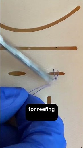 Surgeon's knot tutorial #doctor #sutures #surgeon #satisfying